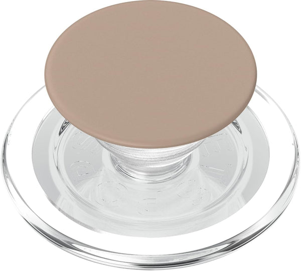 The Best Neutral Beige Designs Minimalist Neutral Cream Color Light Brown Line Art PopSockets PopGrip for MagSafe