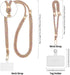 Sinjimoru Cell Phone Lanyard for Phone Case (2 Packs) with Adjustable Strap for Wrist, Key Holder & ID Card