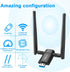 Wireless USB WiFi Adapter for PC - 1300Mbps Dual 5Dbi Antennas for Desktop PC Laptop Windows