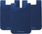USA Merchant Redesigned Card Holder - Silicone Stick on Cell Phone Wallet for Credit Card, ID, Business Card (Navy)