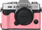 X-T30 Case, BMAOLLONGB Handmade PU Carbon Fibre Leather Half Camera Case for Fujifilm X-T30 with Hand Strap