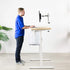VIVO Single Monitor Arm Desk Mount, Holds Screens up to 32 Inch, Fully Adjustable Stand, White, STAND-V001W