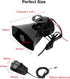 PARTOL Car PA System Truck Siren Horn, 7 Tone Sound with Mic, 100W 12V Emergency Sound Amplifier with Microphone