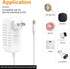 PAUTIX 24V DC Power Supply Adapter 2A 48W AC to DC Converter with 5.5 x 2.1mm US Plug for LED Strip, CCTV