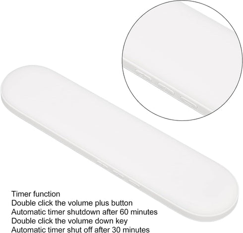 Cuifati Ultra Thin Pillow Speaker, Mini Bone Conduction Bluetooth Speaker for Sleeping with Timer (Black)