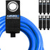 AIRZOE Blue Wool Heavy Duty Storage Cable Straps, 13-inch (6 Pack), Lock Style