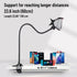 Selfdee 360-degree 4-7 Gooseneck Phone Holder for Bed, Rotating Adjustable Clip Bracket Clamp Stand for Desk Bedside