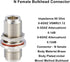 XRDS -RF 2PCS N Female to N Female Bulkhead Connector Coax Bulkhead Connector by XRDS -RF