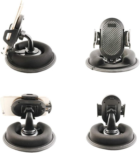Cell Phone Vehicle Mount, 2 in 1 Dashboard Beanbag Friction Mount for iPhone Android Smartphones
