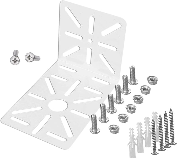 WiTi L-Shape Wall and Ceiling Mount Bracket for CCTV Cameras, Solid Metal Holder for Security Surveillance