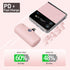 iWALK Small Portable Charger, 4800mAh, 18W PD Fast Charging Power Bank with Built-in USB-C Connector for iPhone,