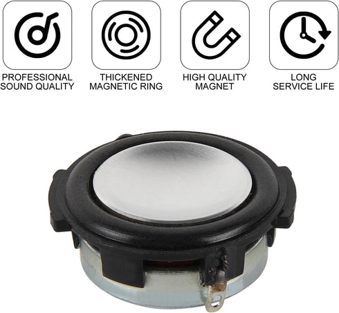 ACEIRMC 4pcs 8Ohm 3W (8Ohm 3W) Full Range Audio Speaker Replacement Stereo Loudspeaker Repair Magnet Electronic Speaker