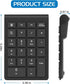 Foloda 22 2.4 Accounting 10 Wireless Number Pads, Numeric Keypad Numpad Keys Portable GHz Financial Number Keyboard