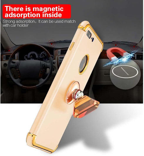 Compatible iPhone 8 Plus Case, Ultra Slim Flexible Matte Cover (Gold)