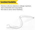 Ear Hooks 360° Rotatable Adjustable Soft Silicone Headset Clips, Anti-Slip Sports Clamp Loop Replacement (5Pcs 6mm