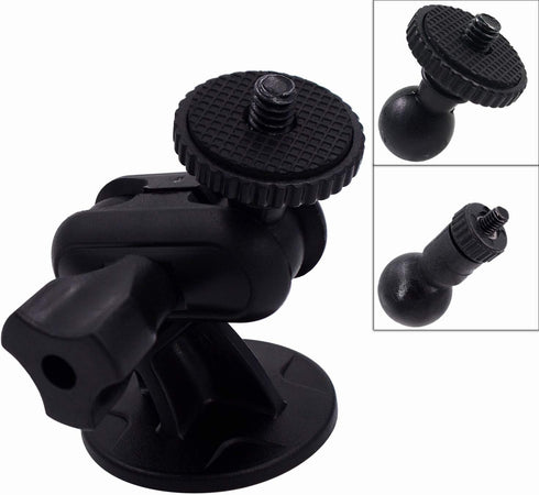 CH01C Mini Adhesive Camera Mount Holder with 1/4" Thread for Dash Cam, Fit Sony/Ricoh/HP/GoPro/Oculus (M4 M6 Included)