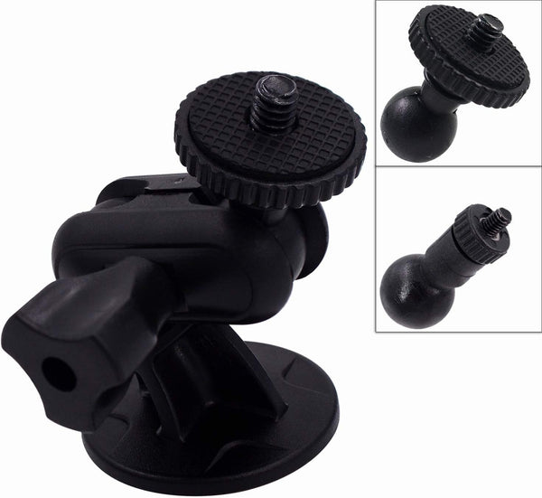CH01C Mini Adhesive Camera Mount Holder with 1/4" Thread for Dash Cam, Fit Sony/Ricoh/HP/GoPro/Oculus (M4 M6 Included)