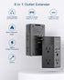 Surge Protector, 5 Outlets Extender with 4 USB Ports, 1800J Power Strip Multi Plug Outlet Expander, Black