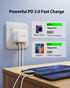 Gigastone 25W USB C Wall Charger 2-Pack, Fast Charging for iPhone 15/14/13/12/11 Series, Durable Compact USB-C Power