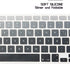HRH Spanish Silicone Keyboard Cover for MacBook Air 13, MacBook Pro 13/15/17, iMac Older EU Layout - Ombre Gray
