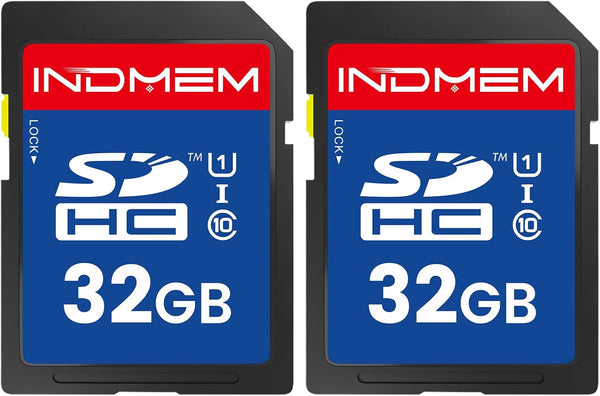 elecacc 32GB SD Card, 2 Pack SDHC Memory Cards UHS-I U1 Class 10