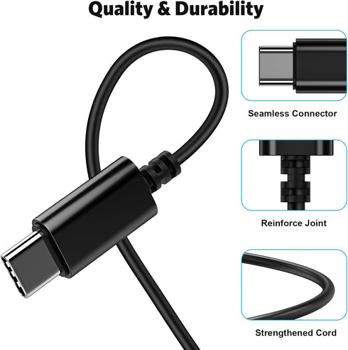 USB C Headphone, COOYA USB Type C Earphones Wired Earbuds Magnetic Bass Noise Canceling in-Ear Headset Mic for iPhone