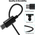 USB C Headphone, COOYA USB Type C Earphones Wired Earbuds Magnetic Bass Noise Canceling in-Ear Headset Mic for iPhone