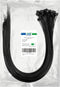 HS Extra Long Heavy Duty Zip Tie Straps (50 Pack) Thick 0.35