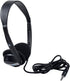 Egghead Over-Ear Kids' Stereo Headphones with 3.5mm Audio Jack and 4'3" Cord, Adjustable for Kids, Black