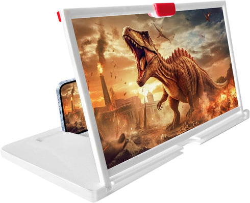 Kakalote 12'' Phone Screen Magnifier Amplifier, Foldable Phone Stand 3D HD Mobilephone Magnifier