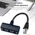 HRIOEKAX RJ45 RJ45 1 3 Cat5, Cat5e, Cat6, Cat7 Set-top Upgrade Ethernet Splitter Cable, Male to Female Network Splitter