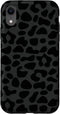 Black Leopard Print Case for iPhone XR - Women's Cheetah Protective Phone Case