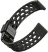 Popglory P66 Smart Watch Bands, Lamshaw Silicone Replacement Sport Strap with Metal Buckle