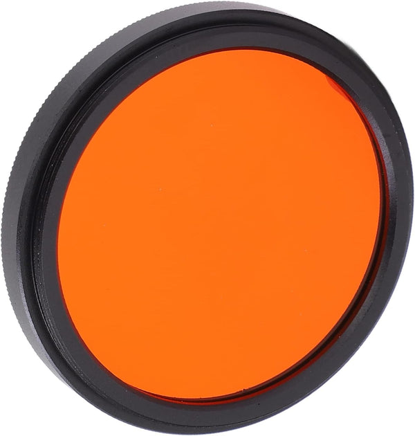 40.5mm Round Full Color Lens Filter, Orange Yellow Green Blue Purple with Storage Box for Canon, Nikon, Sony (Orange)