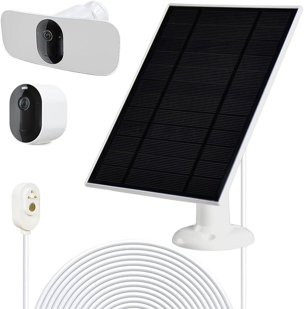Solar Panel Charger for Arlo Pro 5S 2K, Pro 4, Pro 3, and Ultra Cameras Security System - 1PACK