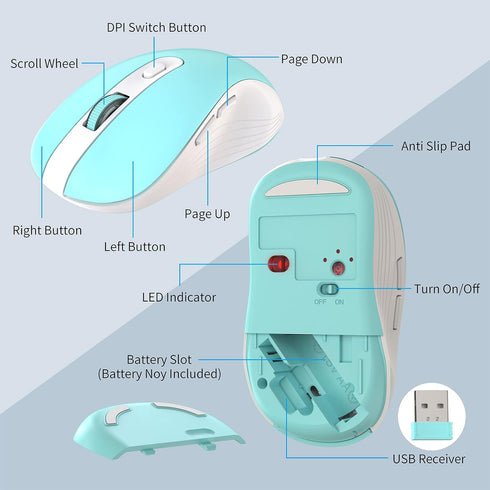 Wireless Keyboard and Mouse Combo, MARVO 2.4G Ergonomic Wireless Keyboard with Phone Holder, Silent Mouse, Compatible