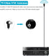 FM Antenna for Stereo Receiver Indoor, 75 Ohm Coaxial Cable Wire for Home Audio