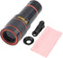 Telescopic Phone Objectif, Clip On Lens Zoom, 12X Telephoto Lens Kit for Mobile Phone and Tablet