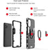 Urspasol for OnePlus 8T Case with Screen Protector (2 Pack), Heavy Duty Armor Protective Bumper Cover with Ring Holder