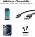 Type-C Fast Charging Cable Replacement for JBL-Tune 510BT 710BT 760NC 225TWS 125TWS 660NC 130NC TWS 300 TWS Headphones