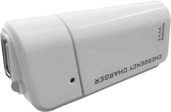 Battery Operated Phone Charger Emergency | USB Battery Powered Small Power Bank Portable 2 AA Batteries Powered Outlet