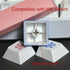 PBT Cherry Profile White Keycaps for Mechanical Keyboards, 153 Key Dye Sub MX Stem Key Caps Set for 60/65/75 Percent