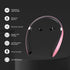 Foldable Bluetooth Headphones, Wireless Neckband Headset with Retractable Earbuds, Noise Cancelling