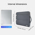 Voova 13 13.6 Inch Laptop Sleeve Case, Waterproof Computer Bag Cover Compatible with MacBook Air/Pro, Dark Grey