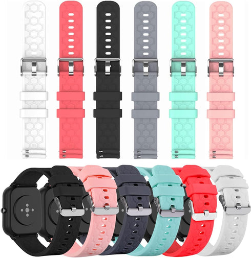 E ECSEM Bands for TORJALPH 1.69'' Smart Watch, Colourful Replacement Wristbands, Quick Release Silicone Strap