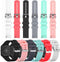 E ECSEM Bands for TORJALPH 1.69'' Smart Watch, Colourful Replacement Wristbands, Quick Release Silicone Strap