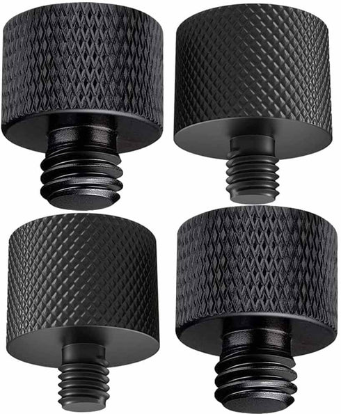 4 Pcs Aluminum Camera Screw Adapter Set, 1/4" Male to 3/8" Female and 3/8" Male to 1/4" Female Adapters