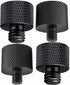 4 Pcs Aluminum Camera Screw Adapter Set, 1/4" Male to 3/8" Female and 3/8" Male to 1/4" Female Adapters