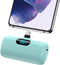 Mini Portable Charger 5000mAh Power Bank, 15W PD USB C Cell Phone Portable Power, LCD Display Battery Pack for iPhone