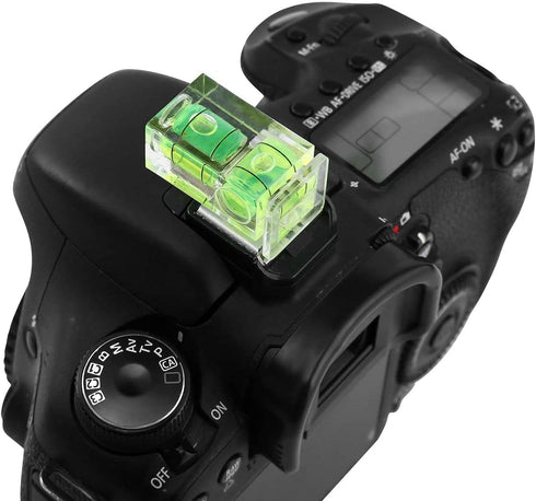 Camera Level Hot Shoe Level, 3 Axis Bubble Spirit Level Compatible with Nikon, Olympus, Pentax Digital and Film Cameras